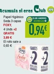 Oferta de Papel higiénico por 3,89€ en Masymas
