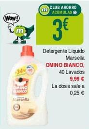 Oferta de Detergente líquido por 3€ en Masymas