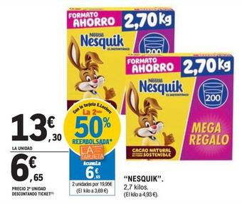 Oferta de Nestlé - Nesquik por 13,3€ en E.Leclerc
