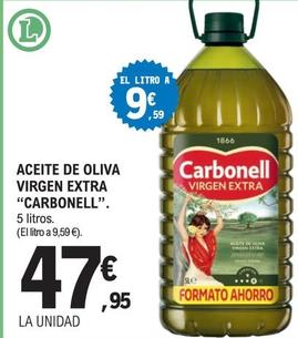 Oferta de Carbonell - Aceite De Oliva Virgen Extra por 47,95€ en E.Leclerc