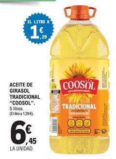 Oferta de Coosol - Aceite De Girasol Tradicional por 6,45€ en E.Leclerc