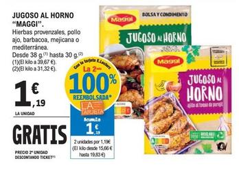 Oferta de Maggi - Jugoso Al Horno por 1,19€ en E.Leclerc