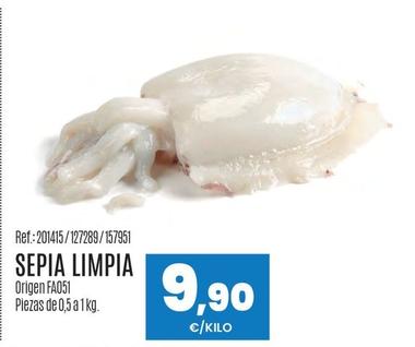 Oferta de Sepia Limpia por 9,9€ en Makro