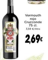 Oferta de Cruzconde - Vermouth Rojo  por 2,69€ en Supermercados Piedra