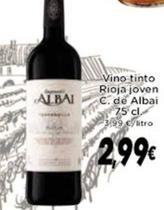 Oferta de Castillo De Albai - Vino Tinto Rioja Joven por 2,99€ en Supermercados Piedra