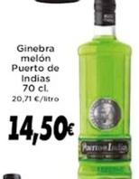 Oferta de Puerto De Indias - Ginebra Melón por 14,5€ en Supermercados Piedra
