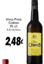 Oferta de Fino Cobos - Vino  por 2,48€ en Supermercados Piedra