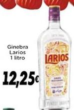 Oferta de Larios - Ginebra por 12,25€ en Supermercados Piedra