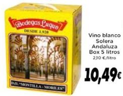 Oferta de Solera - Vino Blanco por 10,49€ en Supermercados Piedra