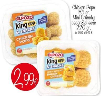 Oferta de Elpozo - Chicken Pops por 2,99€ en Supermercados Piedra