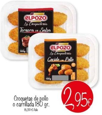 Oferta de Elpozo - Croquetas De Pollo O Carrillada por 2,95€ en Supermercados Piedra
