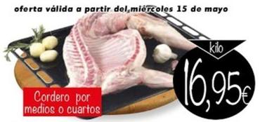 Oferta de Cordero Por Medios O Cuartos por 16,95€ en Supermercados Piedra