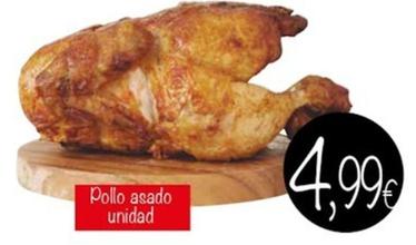 Oferta de Pollo Asado por 4,99€ en Supermercados Piedra