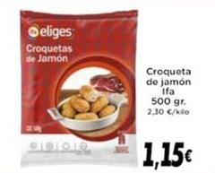 Oferta de Ifa Eliges - Croquetas De Jamón por 1,15€ en Supermercados Piedra