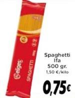 Oferta de  Ifa - Spaghetti por 0,75€ en Supermercados Piedra