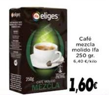 Oferta de Ifa Eliges - Café Mezcla Molido por 1,6€ en Supermercados Piedra