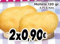 Oferta de Mollete por 0,9€ en Supermercados Piedra