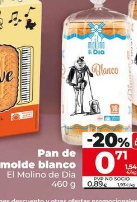 Oferta de Pan de molde por 0,71€ en Dia