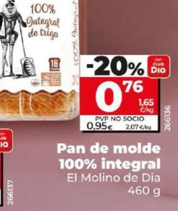 Oferta de Pan de molde por 0,76€ en Dia