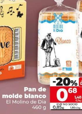 Oferta de Pan de molde por 0,68€ en Dia