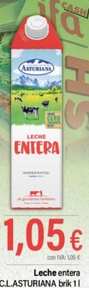 Oferta de Asturiana - Leche Entera por 1,05€ en Cash Ifa