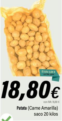 Oferta de Patata por 18,8€ en Cash Ifa