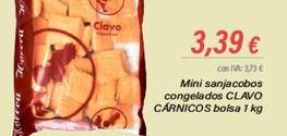 Oferta de Clavo - Mini Sanjacobos Congelados por 3,39€ en Cash Ifa