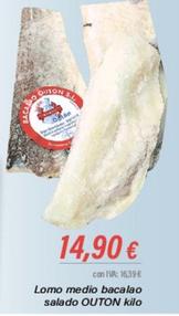 Oferta de Outón - Lomo Medio Bacalao Salado por 14,9€ en Cash Ifa