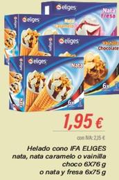 Oferta de Eliges - Helado Cono por 1,95€ en Cash Ifa