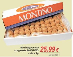 Oferta de Montiño - Albóndiga Mixta Congelada por 25,99€ en Cash Ifa