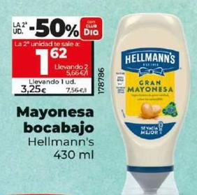 Oferta de Hellmann's - Mayonesa Bocabajo por 3,25€ en Dia