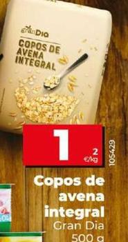 Oferta de Gran Dia - Copos De Avena Integral  por 1€ en Dia