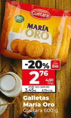 Oferta de Cuétara - Galletas María Oro por 3,45€ en Dia