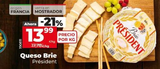 Oferta de Président - Queso Brie por 13,99€ en Dia