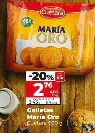 Oferta de Cuétara - Galletas María Oro por 3,45€ en Dia