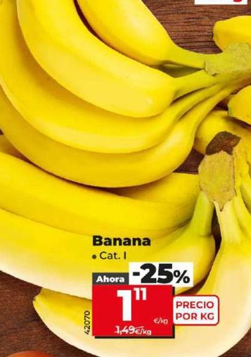 Oferta de Banana por 1,11€ en Dia