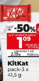Oferta de Nestlé - Kitkat por 2,19€ en Dia