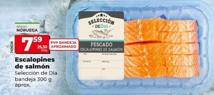 Oferta de Seleccion De Dia - Escalopines De Salmon por 7,59€ en Dia
