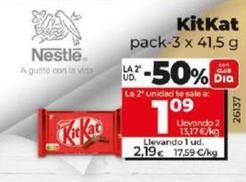 Oferta de Kitkat por 2,19€ en Dia