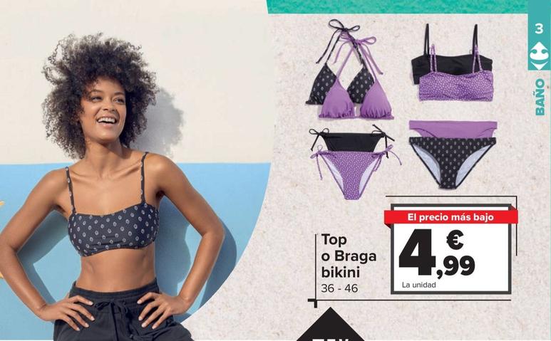 Oferta de Top  o Braga bikini por 4,99€ en Carrefour
