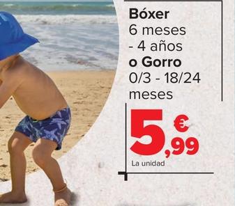 Oferta de Boxer O Gorro por 5,99€ en Carrefour