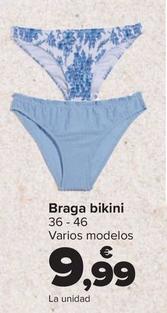 Oferta de Braga bikini por 9,99€ en Carrefour