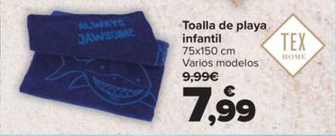 Oferta de Tex - Toalla De Playa Infantil por 7,99€ en Carrefour