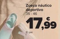 Oferta de Zueco náutico deportivo por 17,99€ en Carrefour