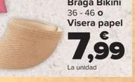 Oferta de Braga Bikini 36 - 46 o Visera papel por 7,99€ en Carrefour