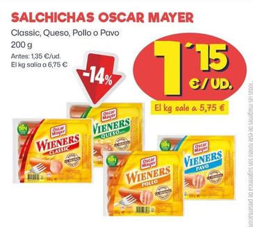 Oferta de Oscar Mayer - Salchichas por 1,15€ en Ahorramas