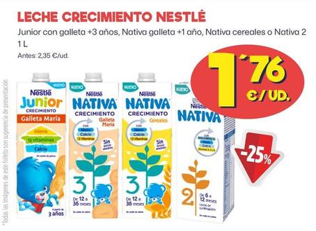 Oferta de Nestlé - Leche Crecimiento  por 1,76€ en Ahorramas