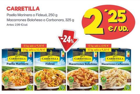 Oferta de Carretilla - Pasta por 2,25€ en Ahorramas