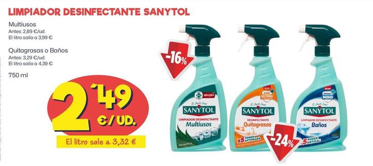 Oferta de Sanytol - Limpiador Desinfectante  por 2,49€ en Ahorramas