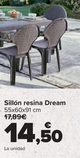 Oferta de Sillón resina Dream por 14,5€ en Carrefour
